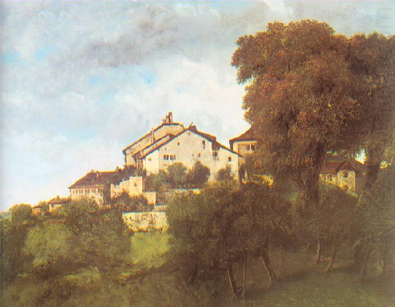 The Houses of the Chateau D Ornans, Courbet, Gustave